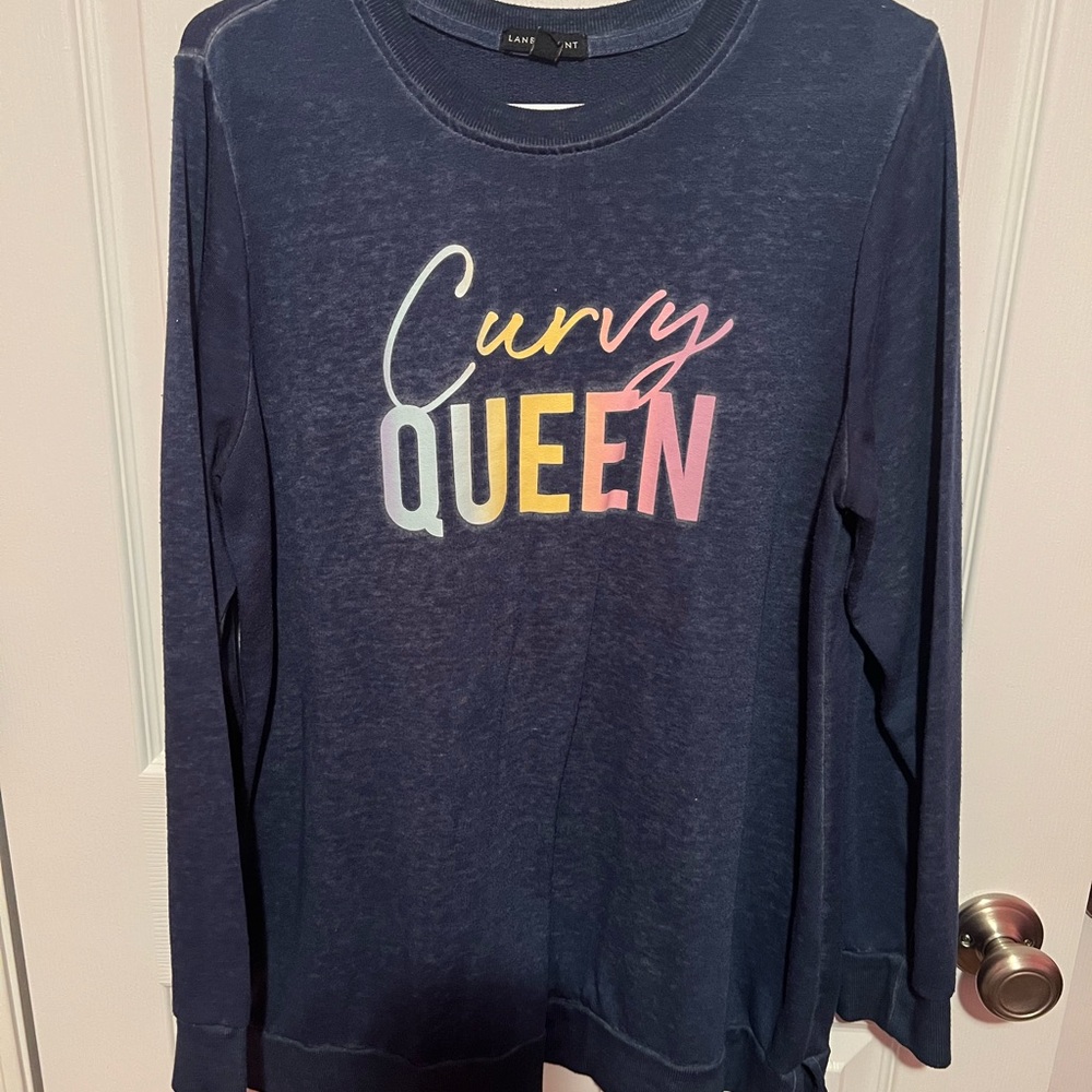 Lane Bryant Blue Sweatshirt